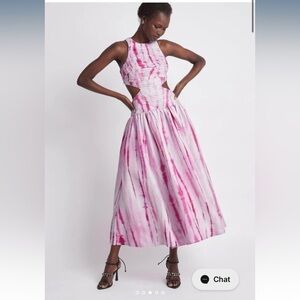 Aje Introspect Tie Dye Midi Dress Size AU 4 US 0